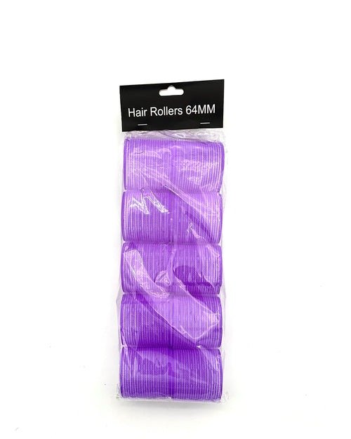 Bob Premium 64mm Self Gripping Velcro Hair Rollers 10pk