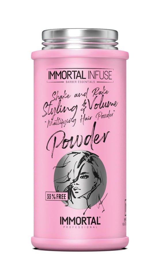 Immortal Styling and Volume Mattifying Hair Powder Pink 30gr